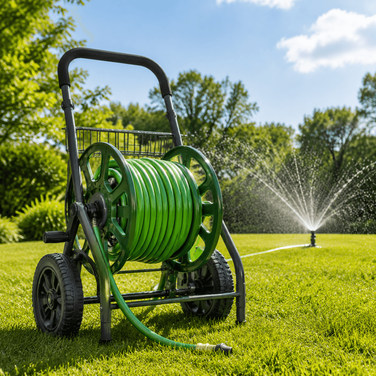 Sprinkler Hose Reel Cart