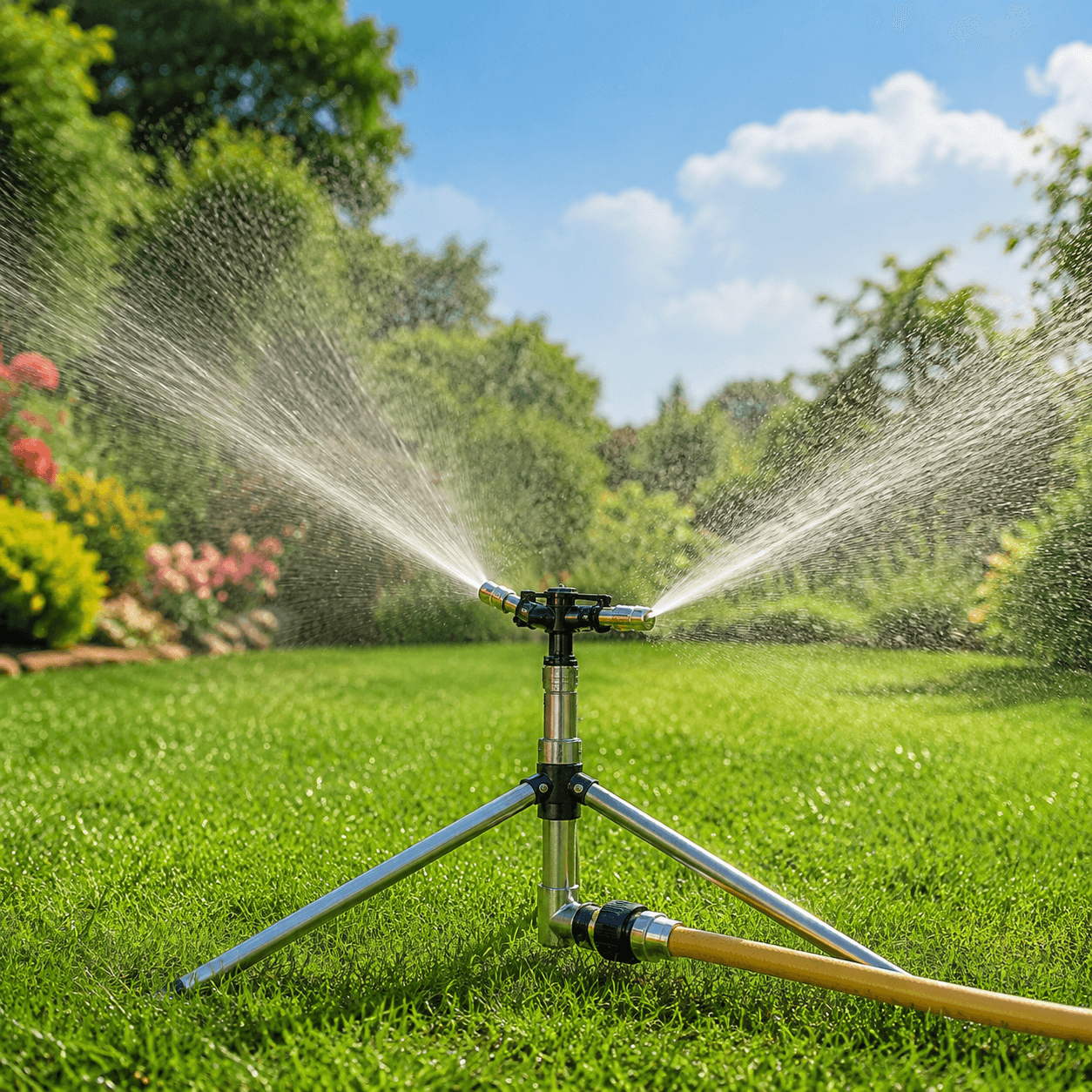Rotating Tripod Sprinkler